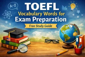 TOEFL Vocabulary Words for Exam Preparation (Free List)